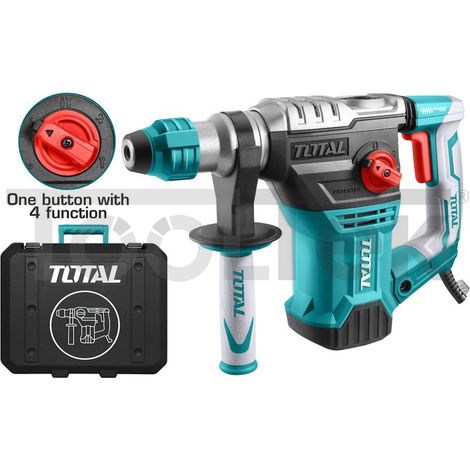 MARTELLO DEMOLITORE SDS-PLUS SCALPELLATORE TRAPANO 4 FUNZIONI 1500W TOTAL (1/5)