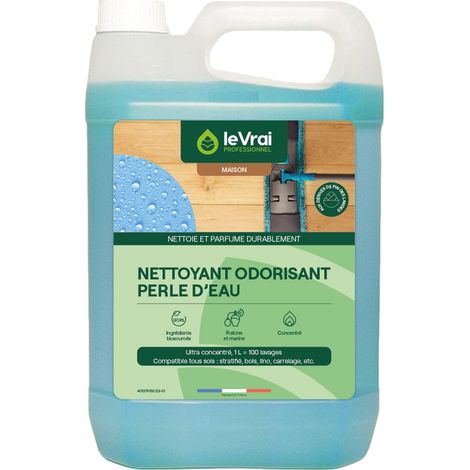 Detergente per pavimenti profumato Le Vrai "Perle d'eau", 5L
