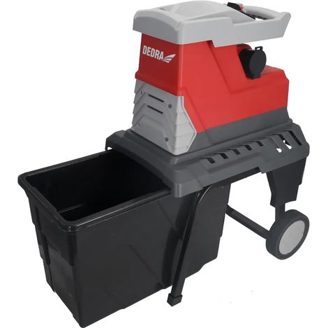 Broyeur de végétaux électrique 2800 W, diamètre de coupe 45 mm, moteur à induction, vitesse 0-2950 tr/min, bac 55 L, broyeur de branches pour jardin et déchets verts (1/5)