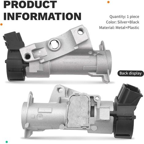 1. Color: Silver + Black Material: Metal + Plastic OE: 6R0905851D Automotive Ignition.