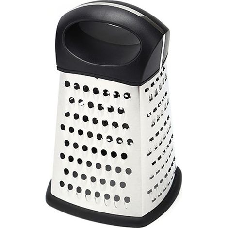 1 Râpe à fromage boîte 4 faces acier inoxydable surface courbée antidérapante légumes pommes de terre cuisine (1/5)