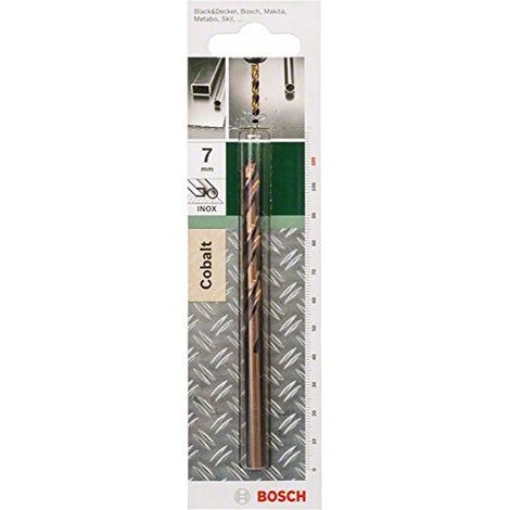 Bosch, 2609255077, Punte per metallo HSS-Co, DIN 338 (1/4)
