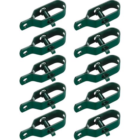 10 Pièces Tendeur Grillage, Tendeur de Clôture, Tendeurs à Fil Barbelé, Kit de Connecteurs Tendeur de Corde pour Fil de Tension (Vert)