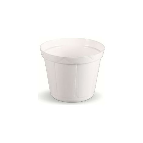 Klassischer weißer Blumentopf, 18 cm