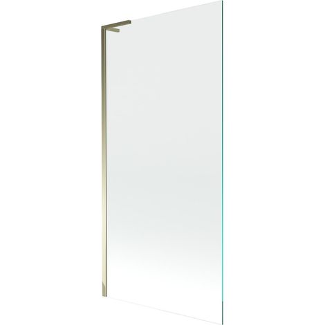 Mexen Next L parete doccia a 1 anta 90 x 150 cm, trasparente, dorato - 895-090-000-03-00-50 (1/5)