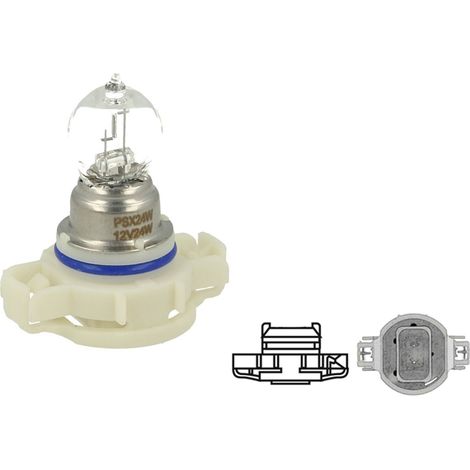 Coppia lampade alogene PS24W FF 12V 24W PG20-3 clear compatibili Philips 12086FF (1/3)