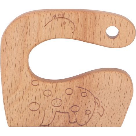 Couteau en Bois pour Enfants - Couteau de Cuisine Sécuritaire pour Légumes et Fruits - Jouet Éducatif 2-8 Ans (1/5)