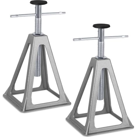 Chandelle Crics de Levage support de caravane - Réglable 28 à 43 cm - maximale de 1000 kg - Pour RV, camping-cars - Lot de 2 NAIZY (1/5)