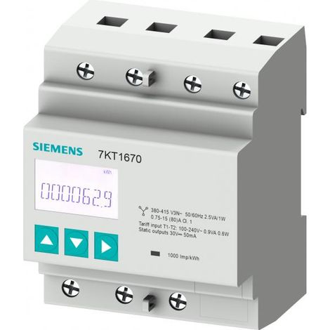 Contatore elettrico Siemens 7kt1666 conforme MID comunicazione Modbus
