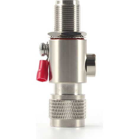 Protector contra sobretensiones, protector contra sobretensiones de 2,4 GHz, protector contra sobretensiones con conector N macho a N hembra para protección contra sobretensiones de señal. 67 × 43 × 2 (1/4)
