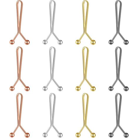 Confezione da 12 clip su misura per pantaloni, riduttori in vita, bottoni da cucire per pantaloni, spille per bottoni per jeans con perle, clip in vita regolabili per pantaloni e gonne (1/5)