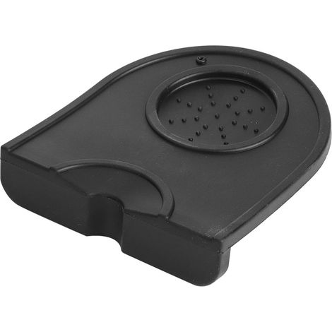 Schwarze, multifunktionale, verdickte, rutschfeste Silikonmatte für Kaffeepressenhalter (Schwarz) (1/5)