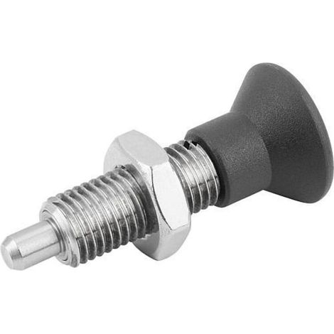 KIPP Arretierbolzen M12x1,5 Form H Edelstahl ungehärtet Gr. 2 (1/3)
