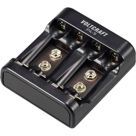 VOLTCRAFT P4-9 Caricabatterie universale NiMH Ministilo (AAA), Stilo (AA), Blocco da 9 V