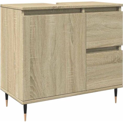 Maison Exclusive - Badschrank Sonoma-Eiche 65x33x60 cm Holzwerkst