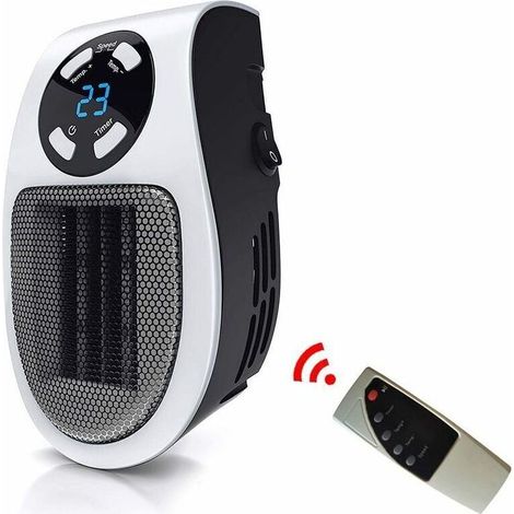 Radiateur électrique 500W - Programmable avec thermostat réglable + écran LED - Espace chauffant - éco-énergétique et silencieux - Ménages et bureaux (1/4)