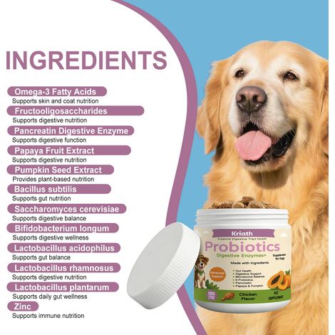 Comprimés à croquer, complément alimentaire pour chiens, doux et respectueux de leur santé, produit de soin quotidien – 200 g (1/5)