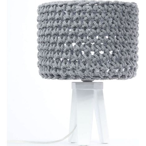 Lampe de chevet sploty 0a0m-005 - Gris, blanc