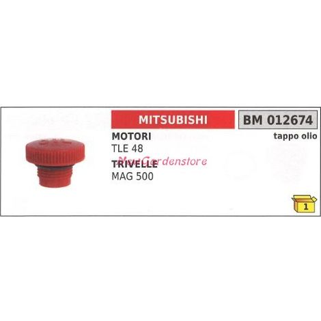 Tapón llenado aceite motor MITSUBISHI desbrozadora TLE 48 012674