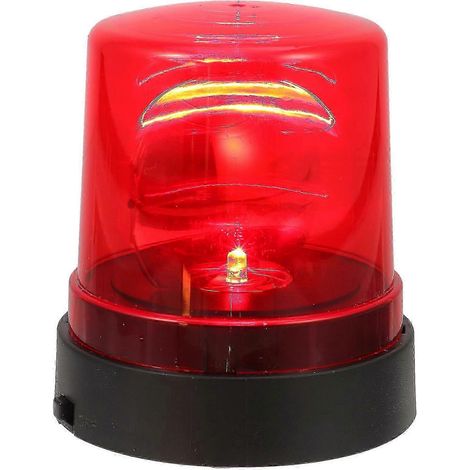 Lampe d'avertissement LED factice, jouet, imitation de lampe d'alarme rotative, lampe décorative d'alerte (1/5)