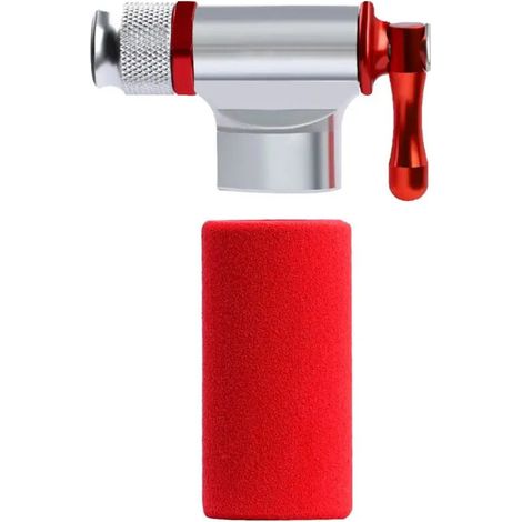 Pro Bike Tool Gonfleur de CO2 rapide et facile – Compatible avec les valves Presta et Schrader – Pompe à pneu de vélo pour vélo de route et VTT – Manchon isolé – Cartouches de CO2 non incluses (1/5)