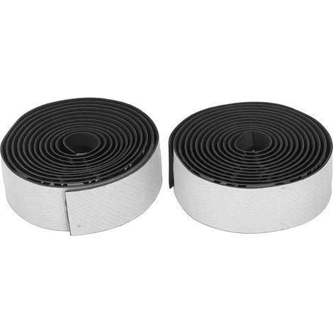 1 paire de ruban de guidon de vélo, absorbant les chocs, dégradé bicolore, respirant, dos en PU/EVA, auto-adhésif, accessoires de vélo, blanc (1/5)