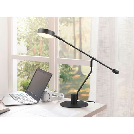 LED Schreibtischlampe MANDURO Schwarz, dimmbar & Tageslicht, 64cm groß