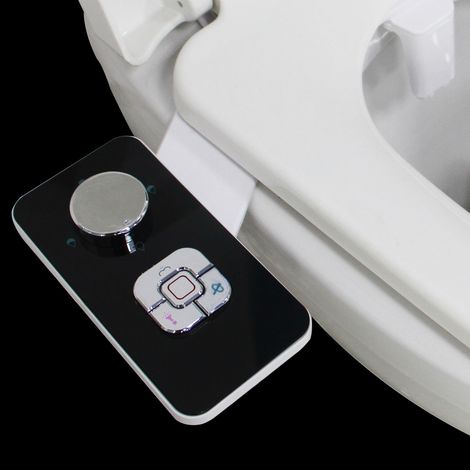Ahlsen Nicht elektrischer Bidet-Sprüher mit selbstreinigenden zwei einziehbaren Düsen – Reinigung vorne und hinten (1/5)