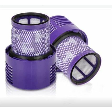 2 Paquet Lavables Réutilisables Filtre de Remplacement pour Dyson V10 Cyclone Animal Absolute Motorhead Total Clean Pro Extra Aspirateur Sans Fil avec Brosse de nettoyage (1/5)