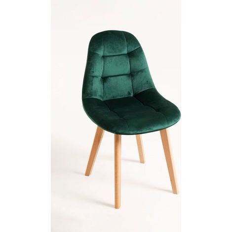 Sillas Comedor - Silla Kelen Terciopelo - Verde