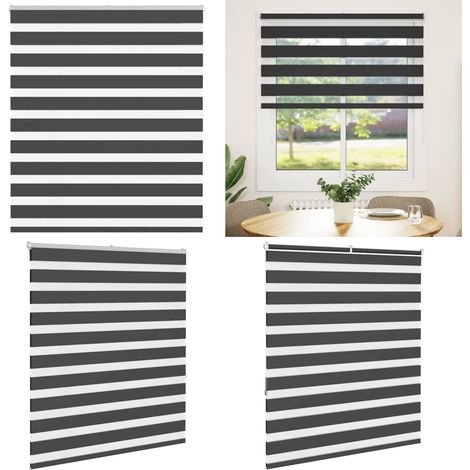 vidaXL Store zèbre noir 120x150 cm largeur du tissu 115,9 cm polyester (1/5)
