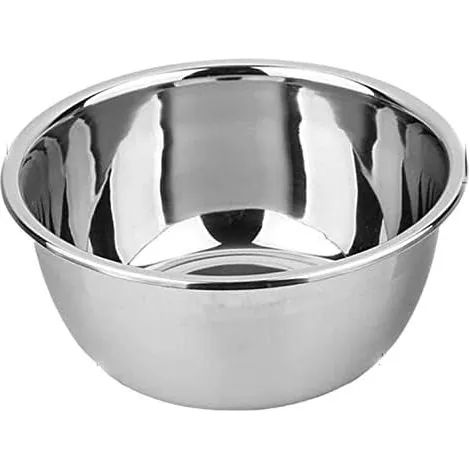 Bol mélangeur en acier inoxydable, saladier de 11 pintes, bols en métal, bassine en acier inoxydable, bol robuste à bords profonds et finition miroir, compatible lave-vaisselle (3XL)… (1/2)