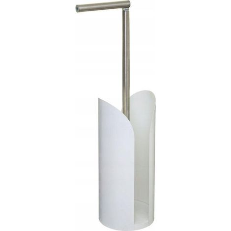 5five Porta carta igienica moderno bianco metallico 59 cm (1/3)