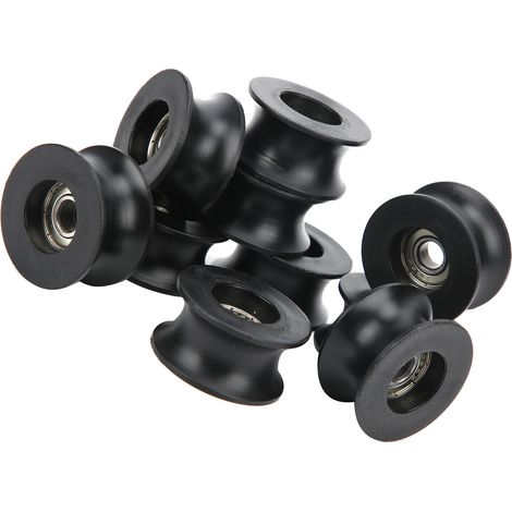 10 Roulements à Billes 608ZZ avec Poulies en Nylon pour Guidage Rail en U (1/5)