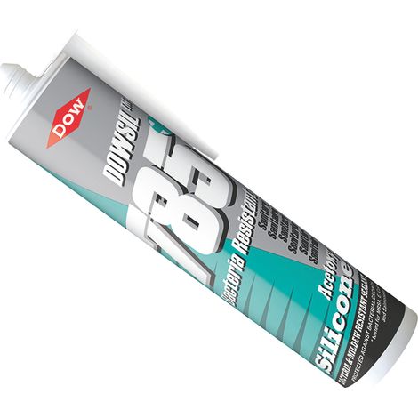 Dow Corning 785+ Bacteriostatic and Bacteria-Resistant Sanitary Silicone Sealant, 310ml, White