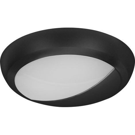 OSRAM Lampe de plafond  noire, 4000 K, blanc froid, 1400 lm, 16 W, 32,5 cm ⌀, polycarbonate (PC), angle de faisceau de 120°, durée de vie de 54 000 h