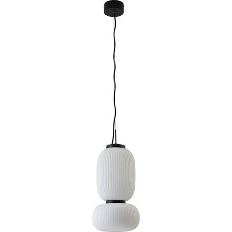 LED Lámpara colgante 'Lucya' en Blanco hecho de Vidrio e.o. para Salón & Comedor (1 llama,) de Lucande  lámpara colgante de vidrio, lámpara colgante, lámpara colgante mesa de comedor, lámpara