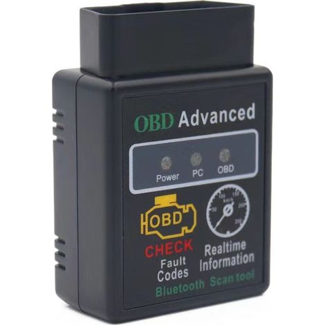 Interface OBD2 Bluetooth ELM327 V1.5, outil diagnostic voiture lecture code défaut moteur (1/4)