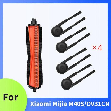 NALOOKAMIC Accessoires pour balai électrique Xiaomi Mijia M40S/OV31CN : 1 brosse rotative et 4 brosses latérales (1/4)