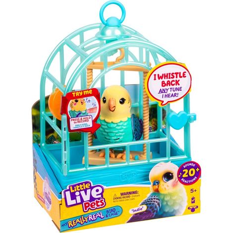 Moose Toys LITTLE LIVE PETS MY REALLY REAL S2 BIRD & CAGE INDIE