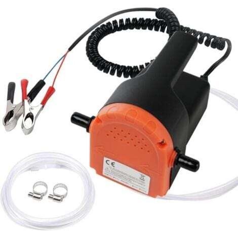 Pompa olio diesel, pompa elettrica di scarico olio motore 12V 80W per estrattori di fluidi auto e cambi olio diesel