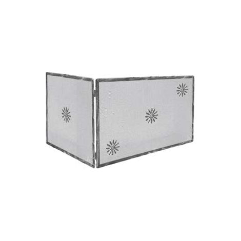 Parascintille Universale 1 Anta Con Decoro Per Camino - cm.50+85X45h.