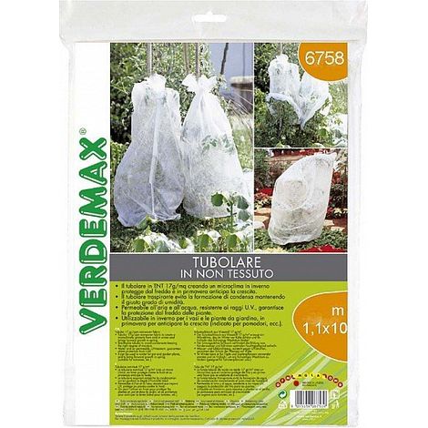Cappuccio di Protezione Tubolare X piante da Giardino pomodori m 1,1x10 Verdemax