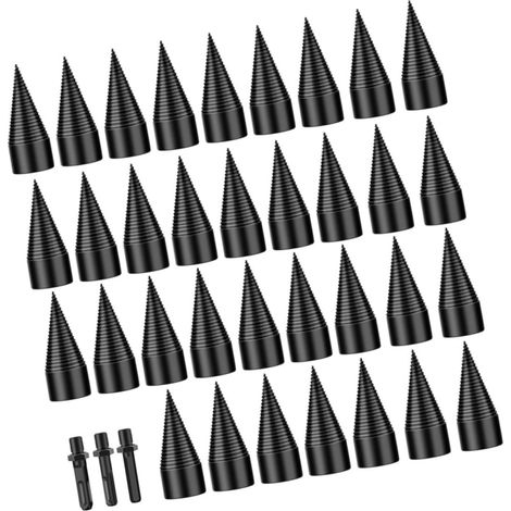 Juego de brocas para partir madera de 45 mm, kit de carpintería de acero de alta dureza con 3 casquillos para taladro eléctrico y uso en exteriores. (1/5)