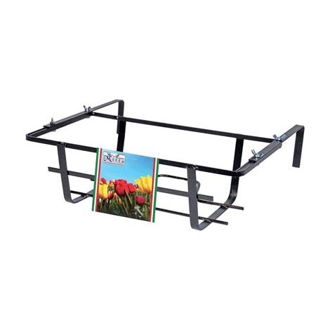 BALCONIERA TULIPANO REGOLABILE - FERRO BATTUTO VERN NERO CM 60X22 H.CM 15- 5 pezzi