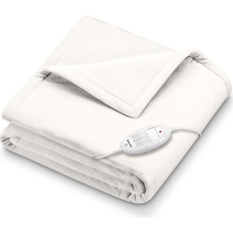 Couverture polaire chauffante - Blanc (1/4)