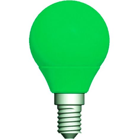 Lampada A Led E14 G45 4W 220V Colore Green Verde (1/5)
