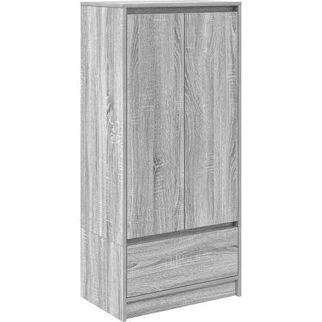 Maison Exclusive - Armadio con Cassetto Grigio Sonoma 55,5x34x119,5 cm Truciolato