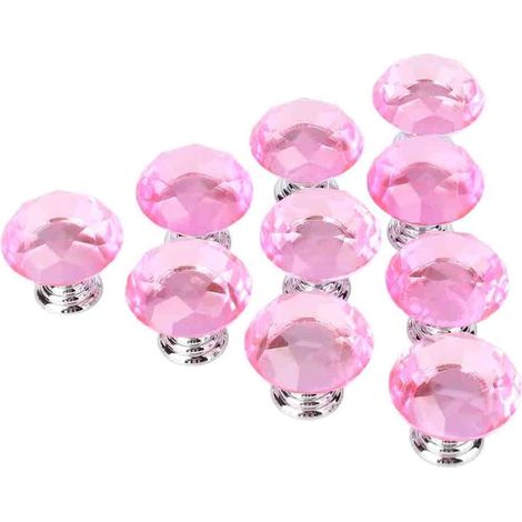 de porte élégantes en verre cristal rose brillant K9 base en