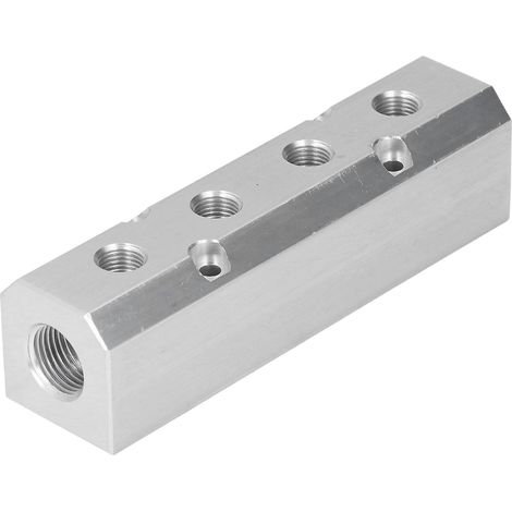 Collecteur d'air pneumatique en aluminium SY40-02-4F, grand débit, entrée G1/2, sortie G1/4 (1/5)
